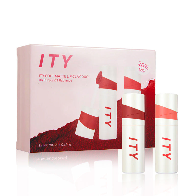 ITY Iconic Soft Matte Lip Clay Duo-Vivid Red (06&09)
