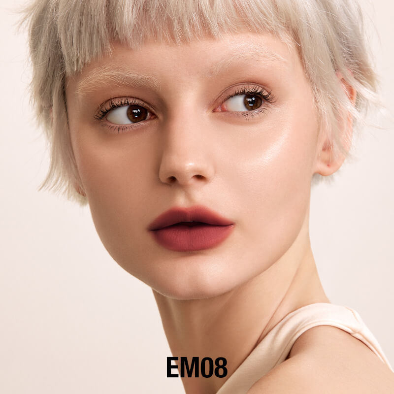 INTO YOU Shero Super Matte Lip & Cheek Mud-EM01-Red Brown