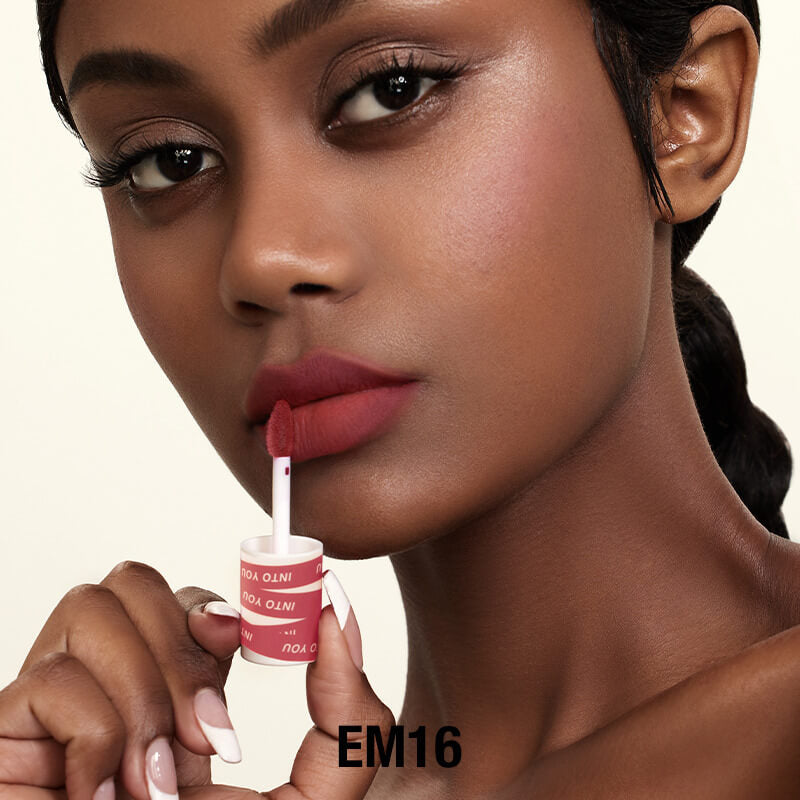 INTO YOU Shero Super Matte Lip & Cheek Mud-EM01-Red Brown