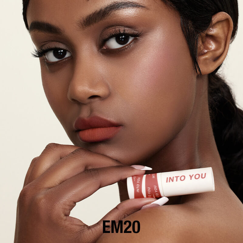 INTO YOU Shero Super Matte Lip & Cheek Mud-EM01-Red Brown