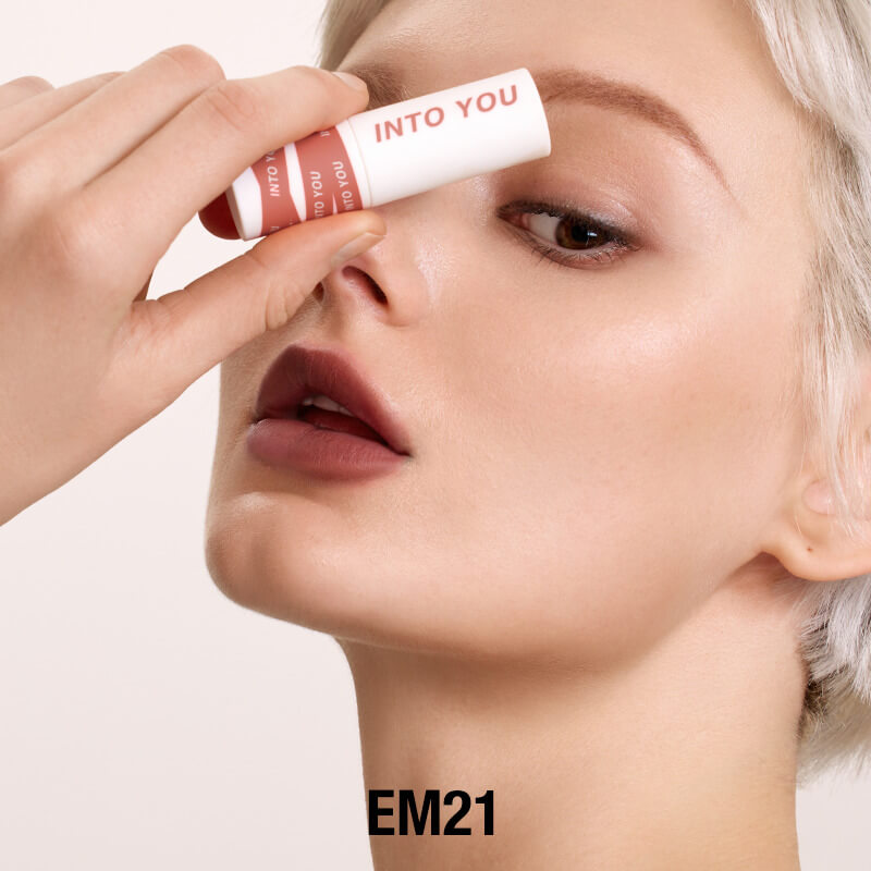 INTO YOU Shero Super Matte Lip & Cheek Mud-EM01-Red Brown