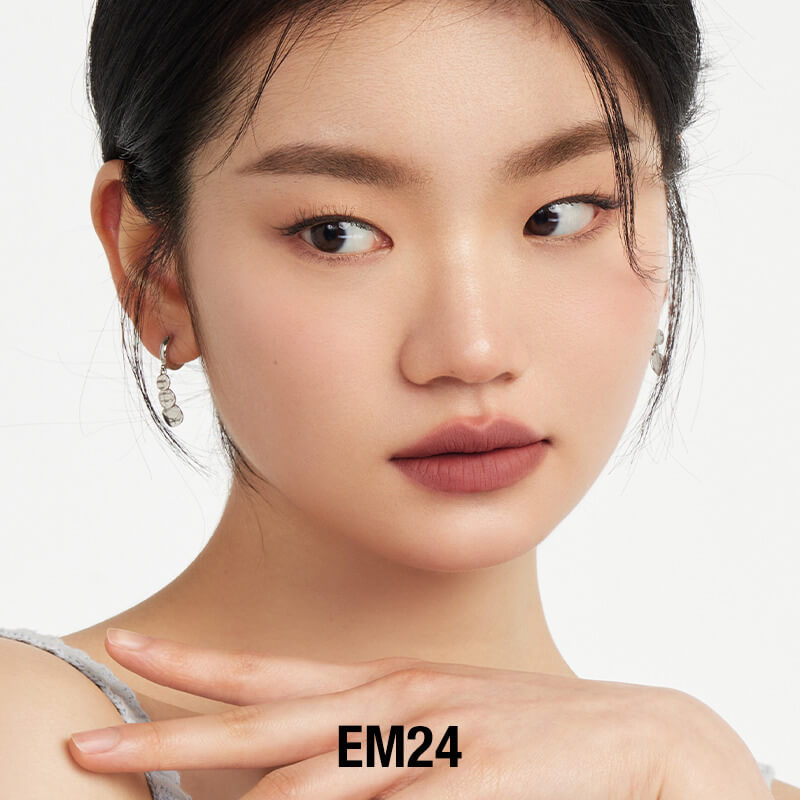 INTO YOU Shero Super Matte Lip & Cheek Mud-EM01-Red Brown