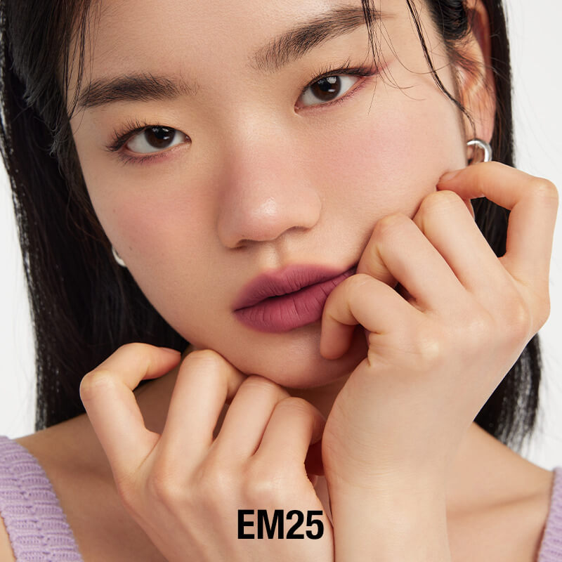 INTO YOU Shero Super Matte Lip & Cheek Mud-EM01-Red Brown