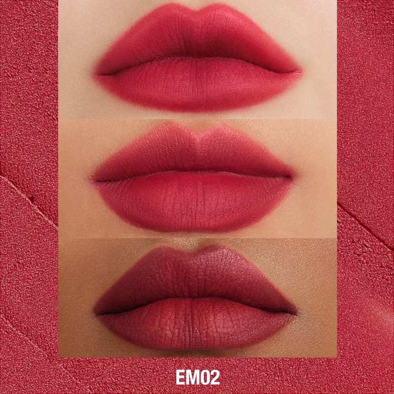 INTO YOU Shero Super Matte Lip & Cheek Mud-EM01-Red Brown