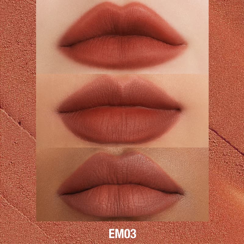 INTO YOU Shero Super Matte Lip & Cheek Mud-EM01-Red Brown