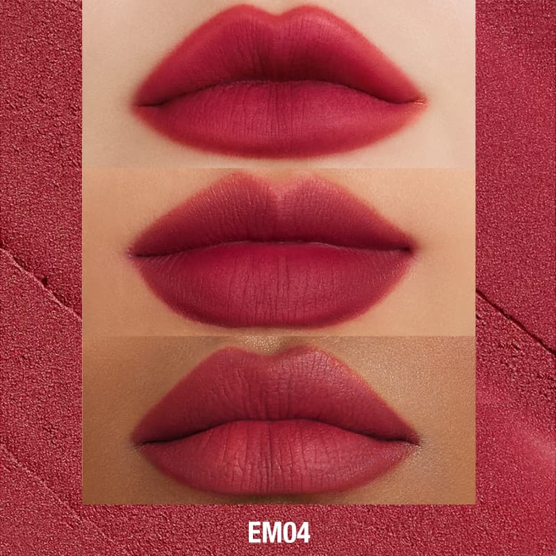 INTO YOU Shero Super Matte Lip & Cheek Mud-EM01-Red Brown