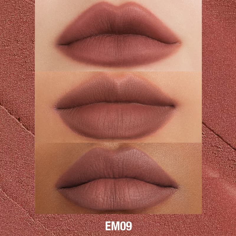 INTO YOU Shero Super Matte Lip & Cheek Mud-EM01-Red Brown