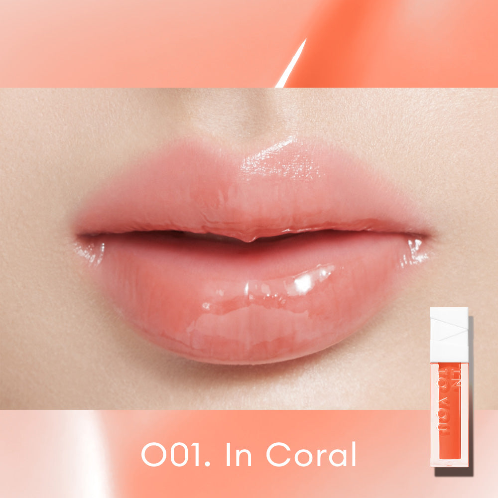 INTO YOU GLOSSY BALMY LIP OIL-O01 - In Coral