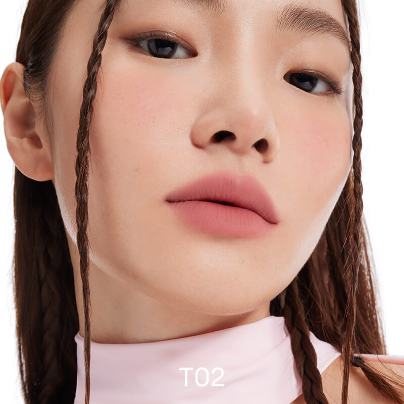 INTO YOU Barreled Matte Lip & Cheek Mud With Brush-T01 - Taupe Pink