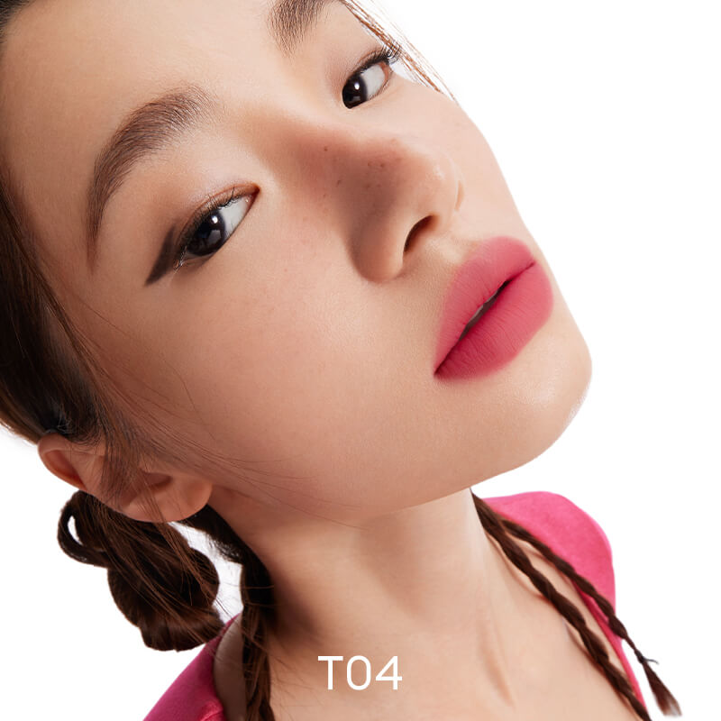 INTO YOU Barreled Matte Lip & Cheek Mud With Brush-T01 - Taupe Pink