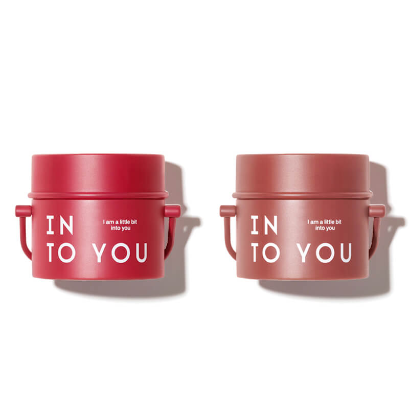 INTO YOU Barreled Matte Lip & Cheek Mud With Brush-T04 - Hot Pink & T05 - Pink Mauve