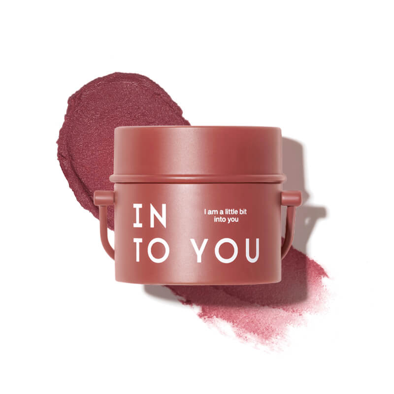 INTO YOU Barreled Matte Lip & Cheek Mud With Brush-T05 - Pink Mauve