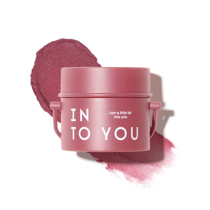 INTO YOU Barreled Matte Lip & Cheek Mud With Brush-T01 - Taupe Pink