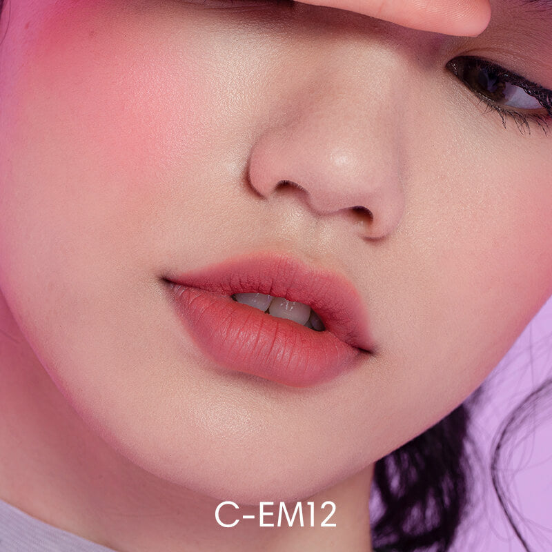 INTO YOU Canned Lip & Cheek Mud With Brush-302-Velvet Red