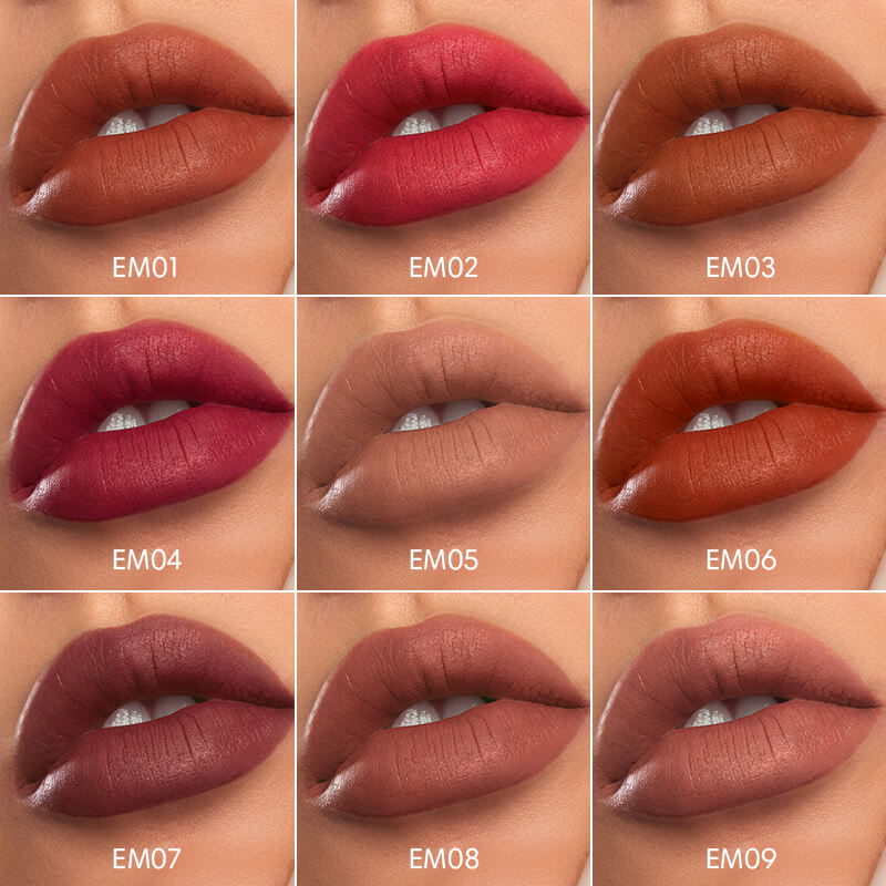 INTO YOU Shero Super Matte Lip & Cheek Mud-EM01-Red Brown