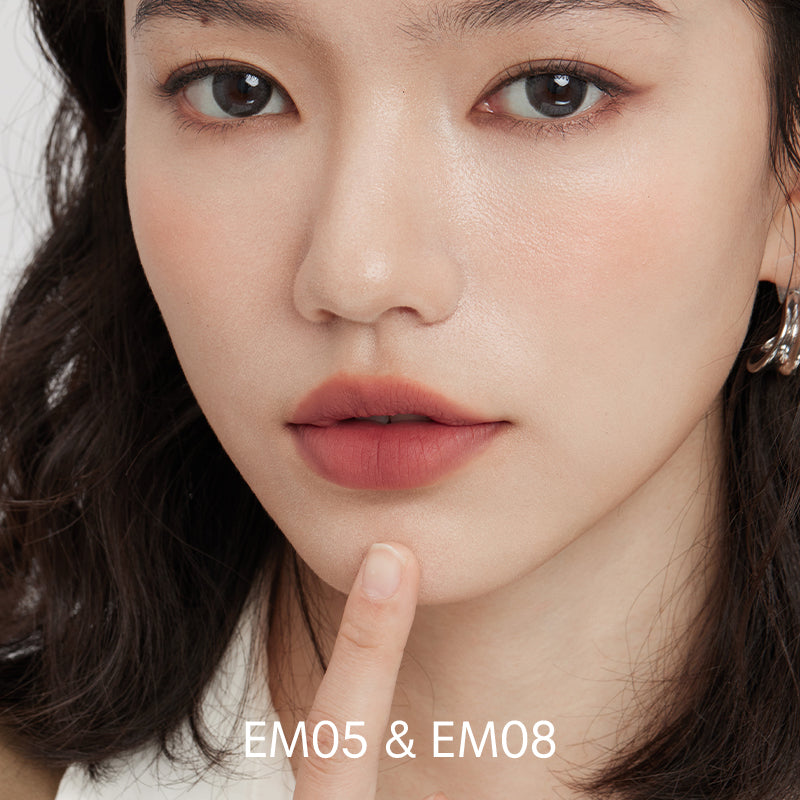 INTO YOU Shero Super Matte Lip & Cheek Mud-EM01-Red Brown