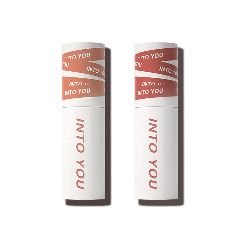 INTO YOU Shero Super Matte Lip & Cheek Mud-EM05 Sunset Nude & EM08 Brick Red Nude