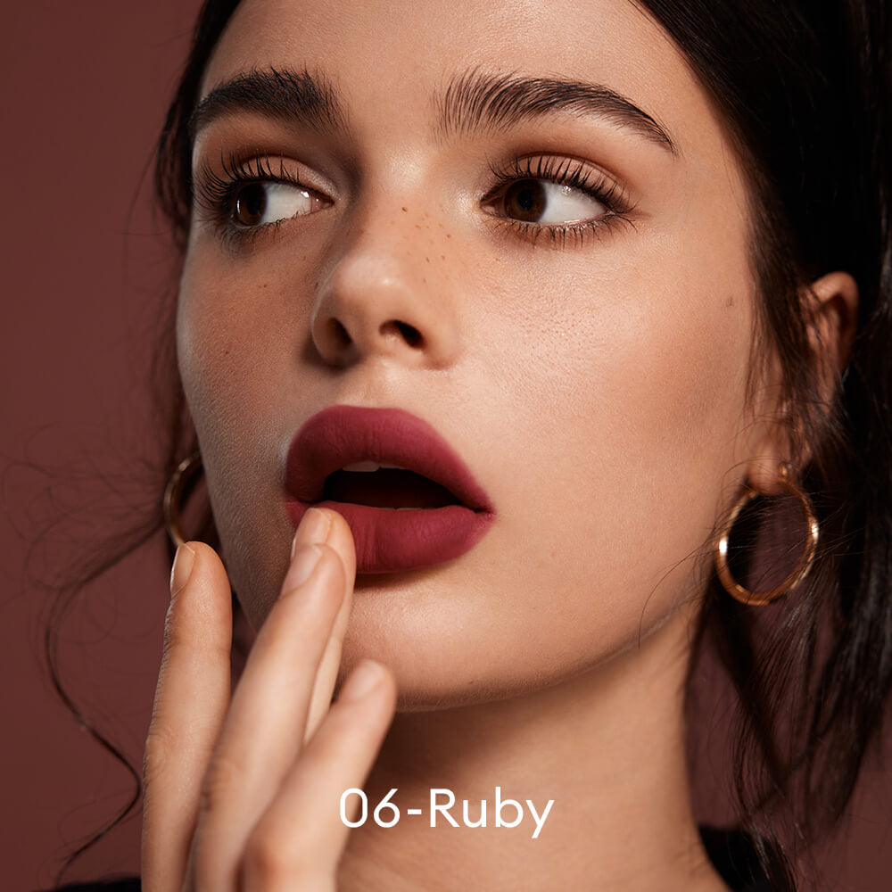 ITY Lip Mud 06 Ruby - matte ruby red lipstick