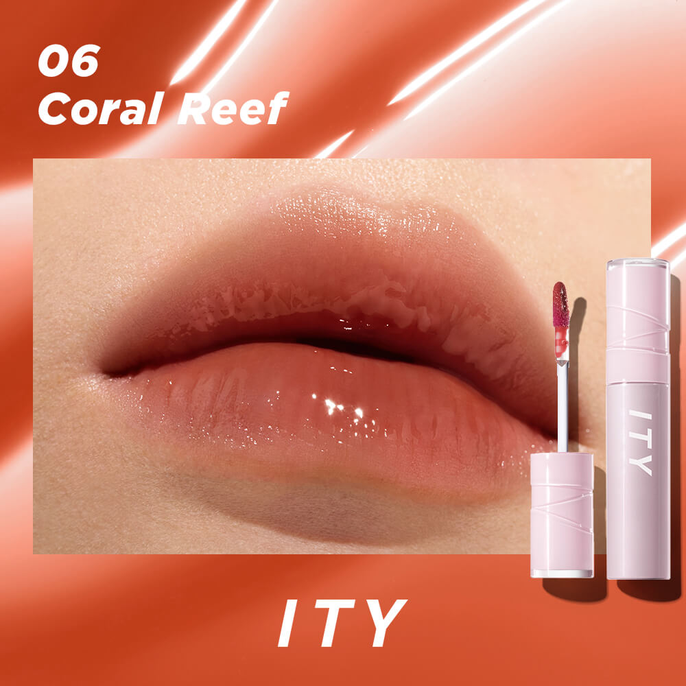 ITY WATER KISS LIP GLAZE-06-Coral Reef