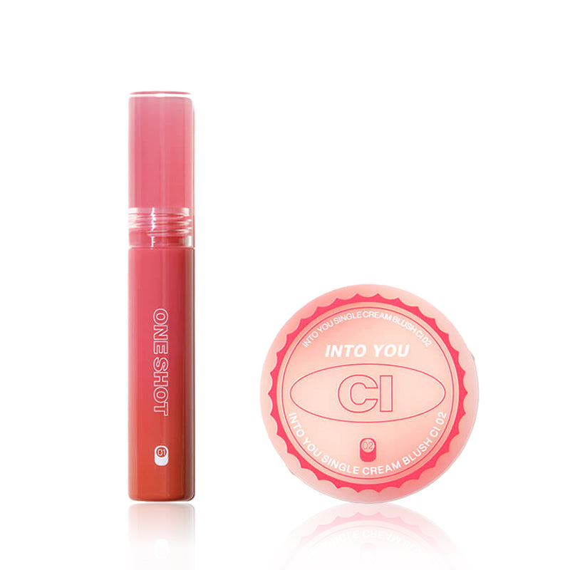 INTO YOU One Shot Lip Tint & Cream Blush Bundle-OT01