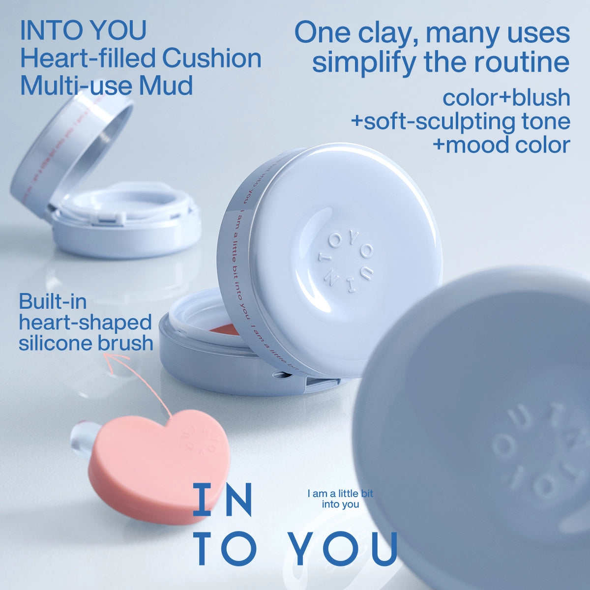 INTO YOU Heart-filled Cushion Multi-use Mud