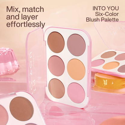 INTO YOU Six-color Blush Palette