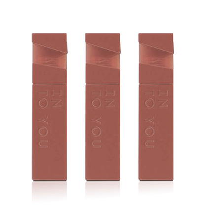 INTO YOU Light Long-lasting Matte Liquid Lipstick 3pc Bundle - Nu01 & Tp01 & Cn01-