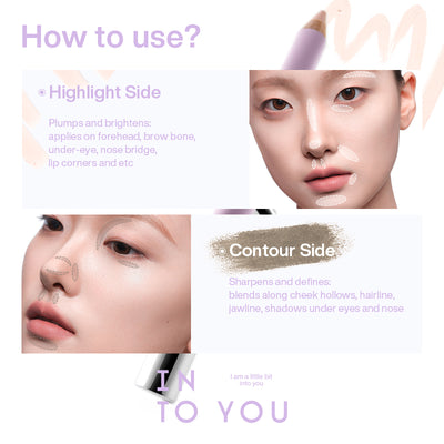 INTO YOU Nude Sculpting Contour & Highlight Duo Pencil