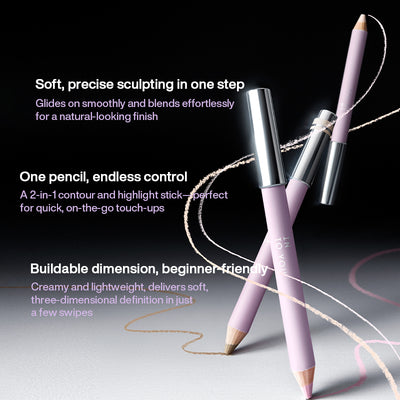 INTO YOU Nude Sculpting Contour & Highlight Duo Pencil