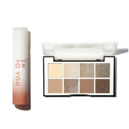 INTO YOU Coco Glow Set - Lip Gloss & Eyeshadow Palette-CC03 (Tawny)