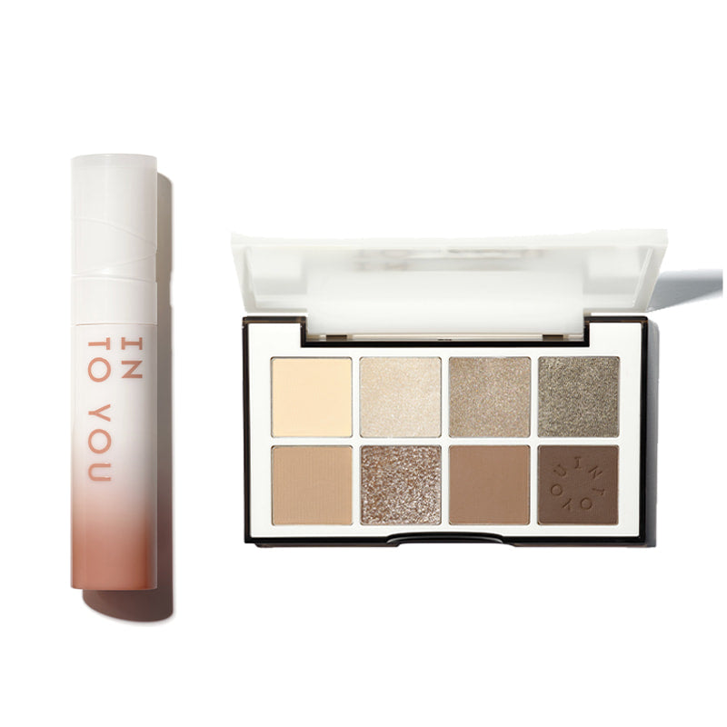 INTO YOU Coco Glow Set - Lip Gloss & Eyeshadow Palette-CC06 (Nude)