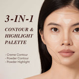 INTO YOU Highlight & Contour Trio Palette-L1 - Natural