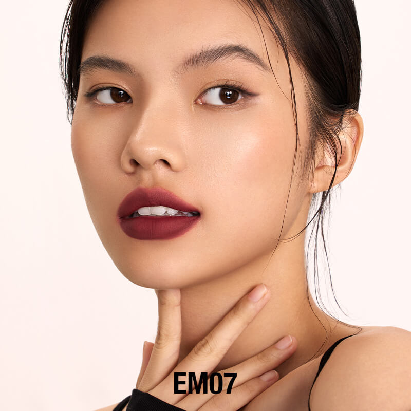 INTO YOU Super Matte Lip Mud & Serum Bundle-EM01-Red Brown