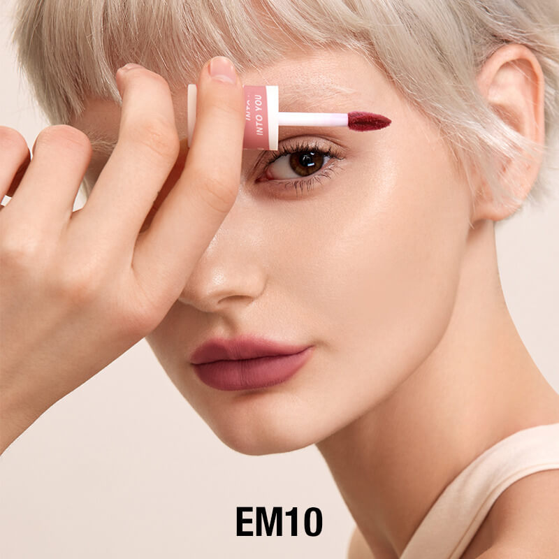 INTO YOU Super Matte Lip Mud & Serum Bundle-EM01-Red Brown