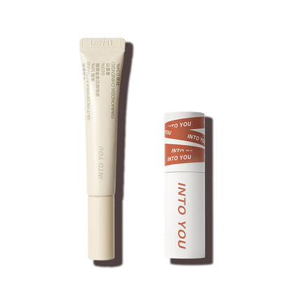 INTO YOU Super Matte Lip Mud & Serum Bundle-EM01-Red Brown