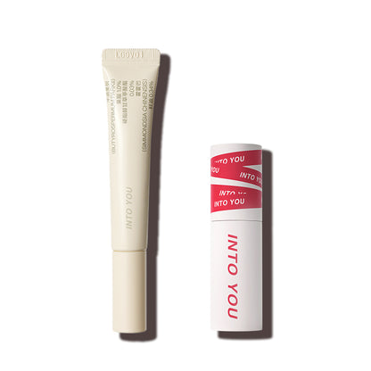 INTO YOU Super Matte Lip Mud & Serum Bundle-EM14-Cool Berry Red