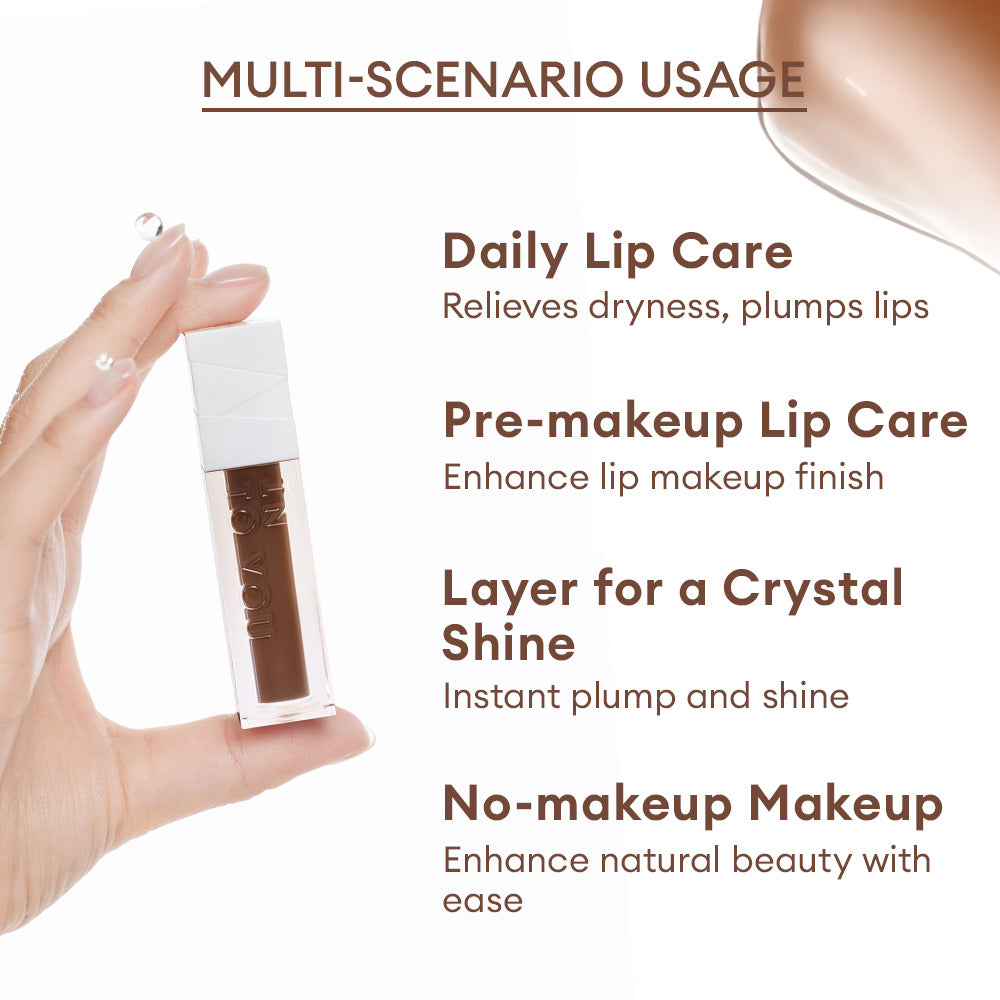 INTO YOU GLOSSY BALMY LIP OIL-O01 - In Coral