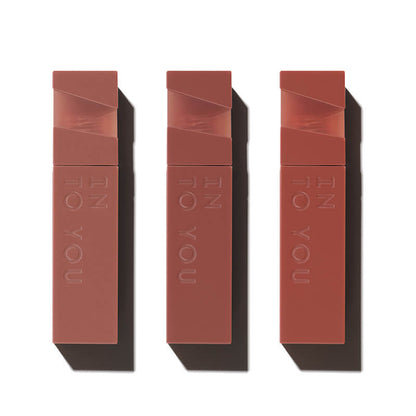 INTO YOU Light Long-lasting Matte Liquid Lipstick 3pc Bundle - Nu01 & Tp01 & Cn01-