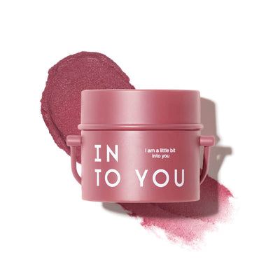 INTO YOU Barreled Matte Lip & Cheek Mud With Brush-T01 - Taupe Pink