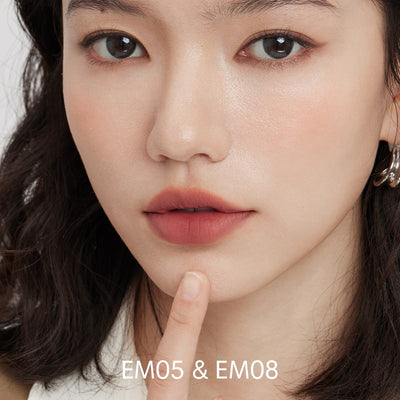INTO YOU Shero Super Matte Lip Mud EM05 & EM08-EM05 Sunset Nude & EM08 Brick Red Nude