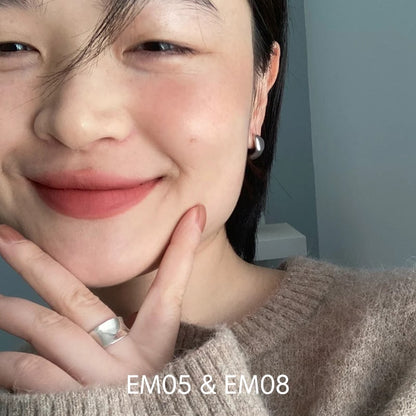 INTO YOU Shero Super Matte Lip Mud EM05 & EM08-EM05 Sunset Nude & EM08 Brick Red Nude
