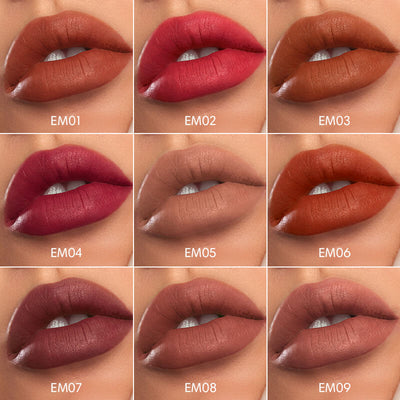 INTO YOU Shero Super Matte Lip & Cheek Mud-EM01-Red Brown