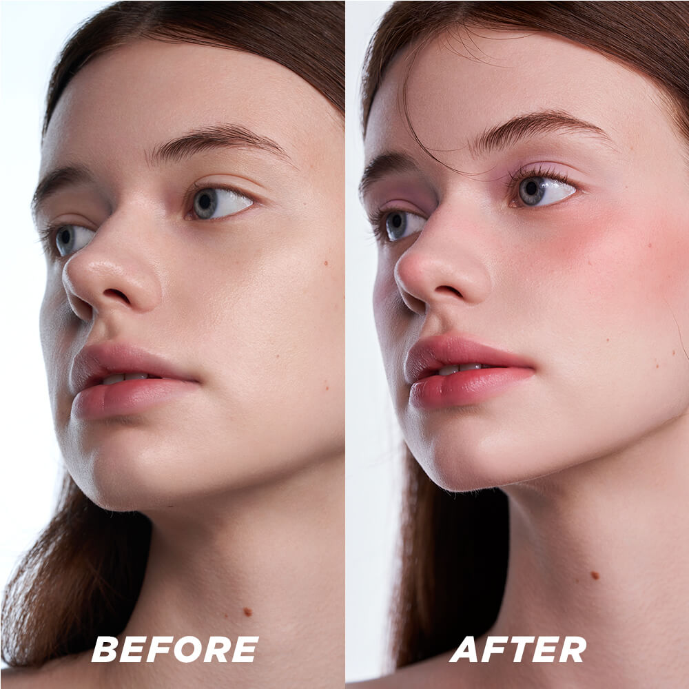 ITY Natural Glow Blush Before After