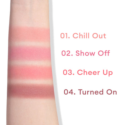  ITY IN THE MOOD BLUSH Shades on Arms