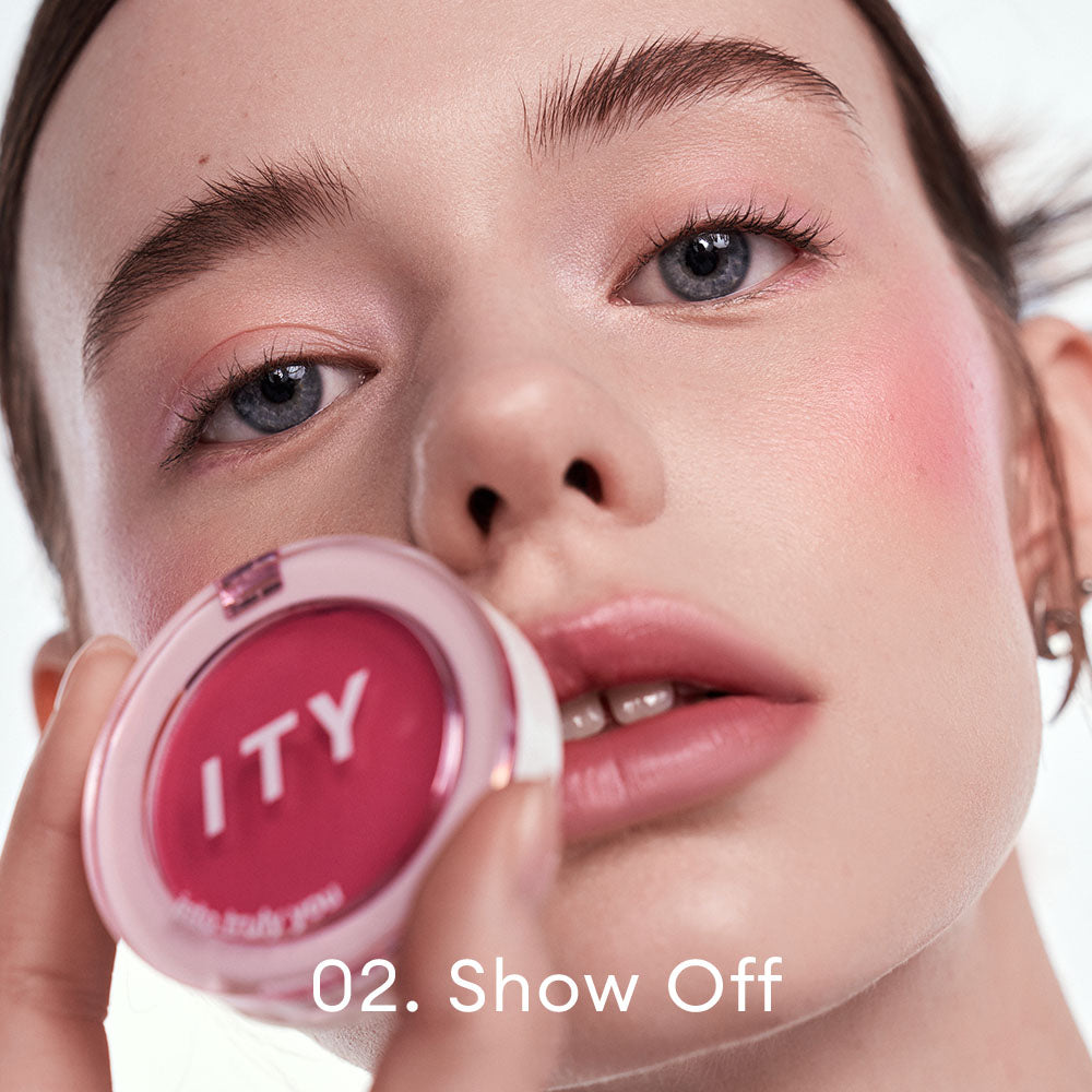  ITY Cool Pink Creamy Shimmer Blush - 02 Show Off 